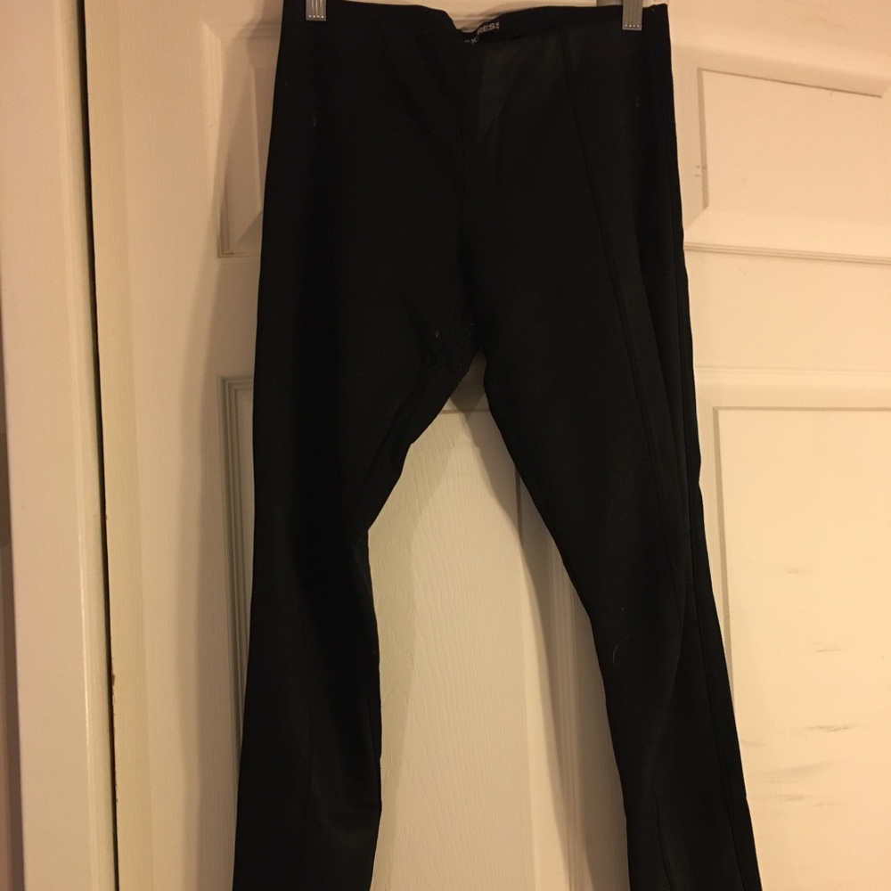 Fake Leather Black Leggings.